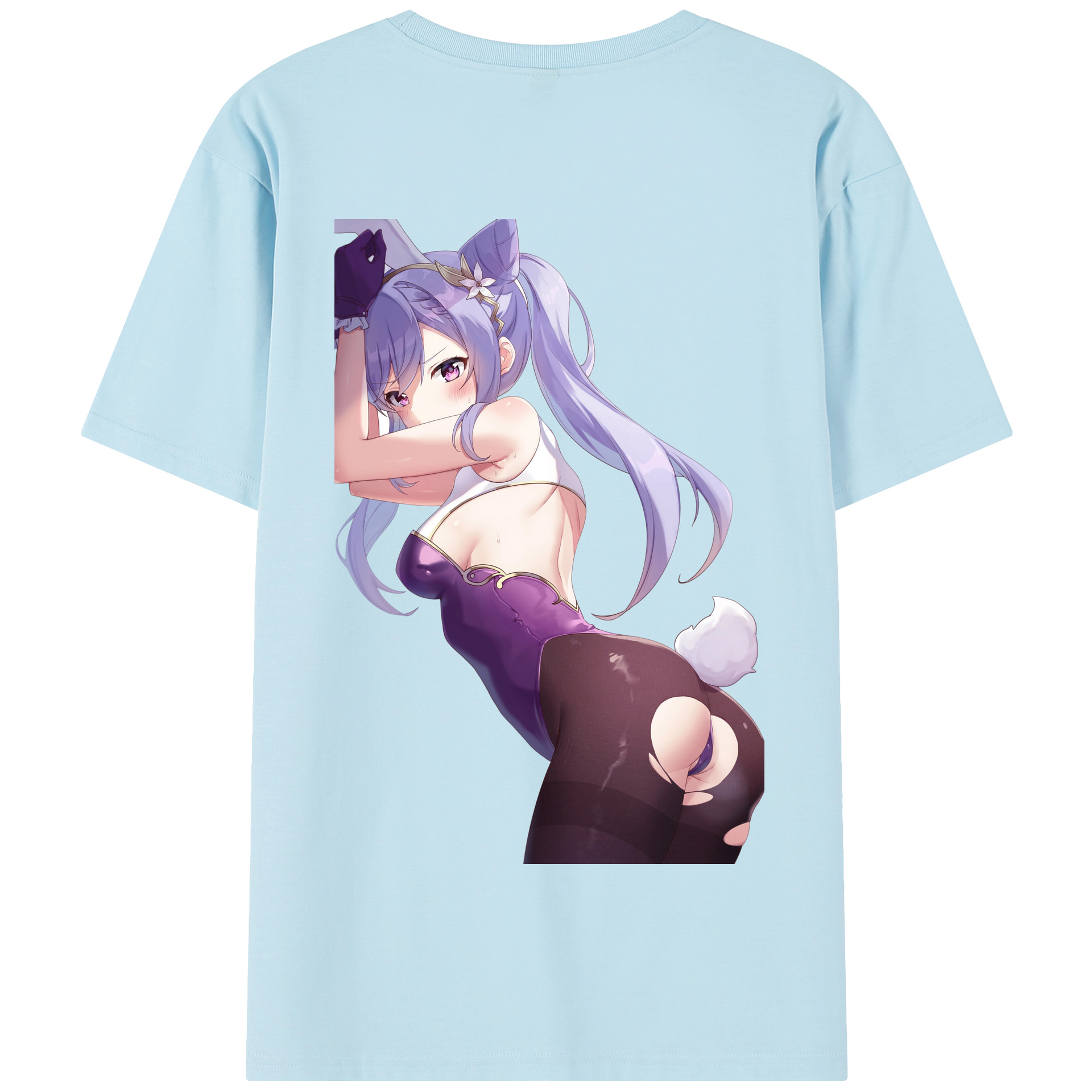 げんし神 刻晴 こくせい genshin Kokusei 綿100％半袖Tシャツ（背面プリント）